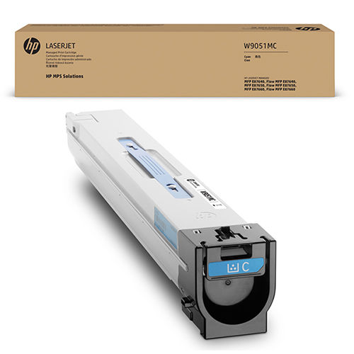 HP W9051MC Cyan Original Toner - Laserjet Managed E87640dn / E87650dn - 1