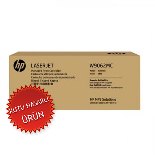 HP W9062MC Sarı Orjinal Toner - E55040dw / MFP E57540dn (C) (T16967) - 1