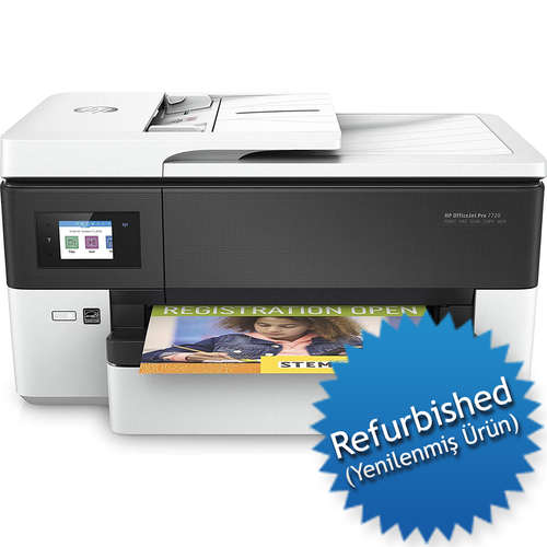 HP Y0S18A (Pro 7720) Officejet Fotokopi + Faks + Tarayıcı + Wi-Fi + A3 Yazıcı (Refurbished) - 1