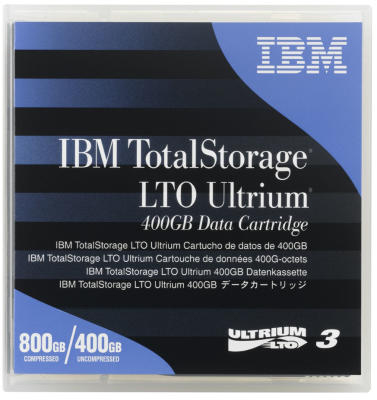 IBM 24R1922 LTO-3 Ultrium 3 400 GB / 800 GB Data Cartridge 680m, 12.65mm 