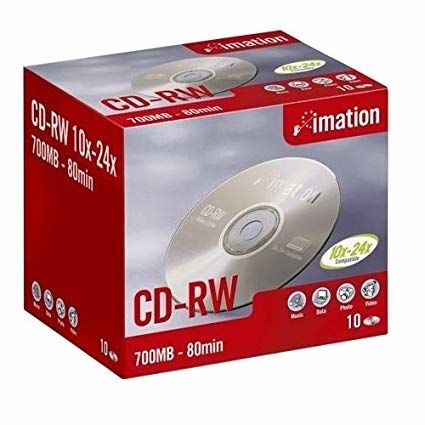 Imation CD-RW 700 MB 4-12X 10 Pk - 1