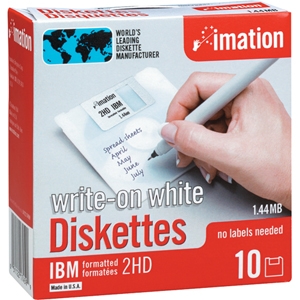 Imation MF2HD 3.5 HD 1,44 MB Floppy Disk - Biçimlendirilmiş Disket 10LU Paket (T2906) - 1