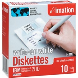 Imation MF2HD 3.5 HD 1,44 MB Floppy Disk - Formatted Floppy 10 Pk 