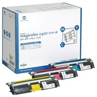 Konica Minolta 1710595-001 3 Color Original Toner - 2400W / 2340DL 