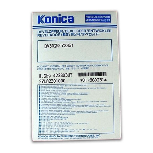 Konica Minolta DV-302K Original Developer - 7222 / 7228