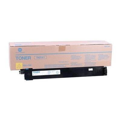 Konica Minolta TN-214Y (A0D7254) Yellow Original Toner - Bizhub C200 / C203 