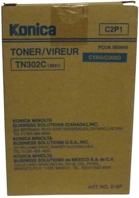 Konica Minolta TN-302C (960849) Cyan Original Toner - 8020 / 8031 