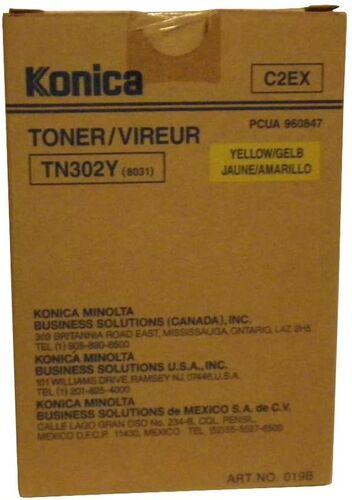 Konica Minolta TN-302Y (960847) Sarı Orjinal Toner - 8020 / 8031 (T16096) - 1