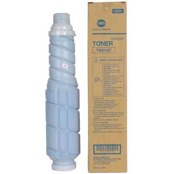 Konica Minolta TN-510C (A0YM451) Cyan Original Toner - Bizhub C500 - 1