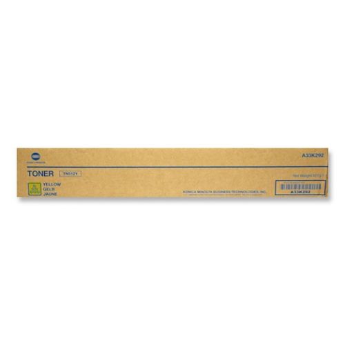 Konica Minolta TN-512Y (A33K252) Yellow Original Toner - Bizhub C454 / C554 - 1