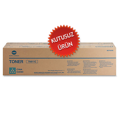 Konica Minolta TN-611C (A070430) Cyan Original Toner - C451 / C650 (Without Box) 