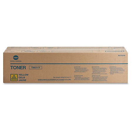 Konica Minolta TN-611Y (A070230) Yellow Original Toner - C451 / C650 - 2