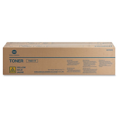 Konica Minolta TN-611Y (A070230) Yellow Original Toner - C451 / C650 