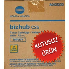 Konica Minolta TNP-27Y (A0X5252) Yellow Original Toner - Bizhub C25 (Without Box) 