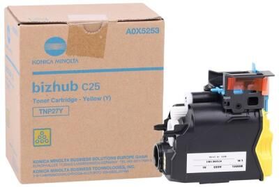 Konica Minolta TNP-27Y (A0X5252) Sarı Orjinal Toner - Bizhub C25 (T9046) - 2