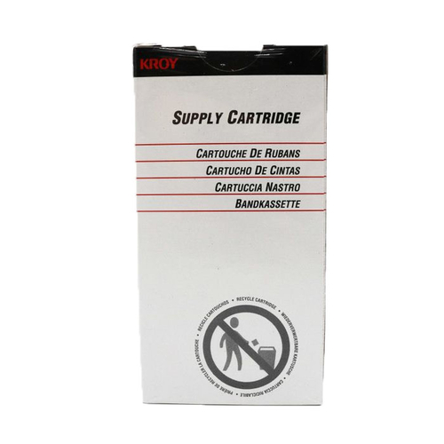 Kroy 2487916 12mm x 7m White on Black Original Industrial Cartridge - K5100 - 1