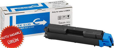 Kyocera TK-5135C (1T02PACNL0) Cyan Original Toner - TK265ci / TK266ci (Damaged Box) 