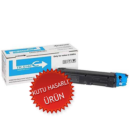 Kyocera TK-5140C (1T02NRCNL0) Cyan Original Toner - M6030cdn / M6530cdn (Damaged Box)