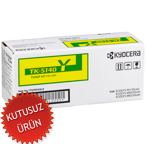 Kyocera TK-5140Y (1T02NRANL0) Sarı Orjinal Toner - M6030cdn / M6530cdn (U) - 1