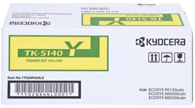 Kyocera TK-5140Y (1T02NRANL0) Yellow Original Toner - M6030cdn / M6530cdn - 1