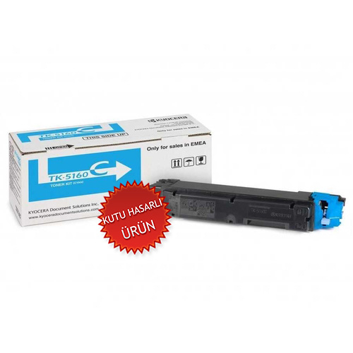 Kyocera TK-5160C (1T02NTCNL0) Cyan Original Toner - Ecosys P7040cdn (Damaged Box)