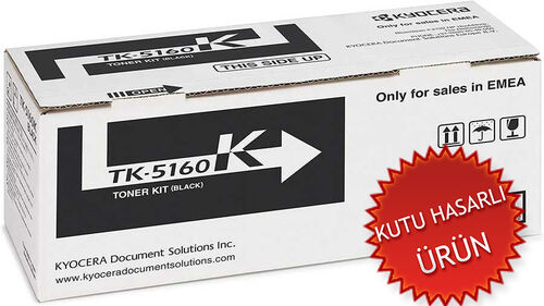 Kyocera TK-5160K (1T02NT0NL0) Black Original Toner - Ecosys P7040cdn (Damaged Box) - 1