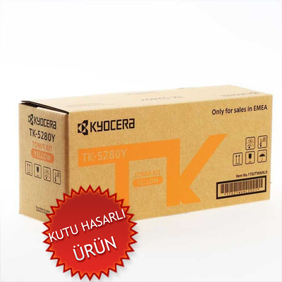 KYOCERA - Kyocera TK-5280Y (1T02TWANL0) Sarı Orjinal Toner - P6235cdn / P6635cıdn (C)