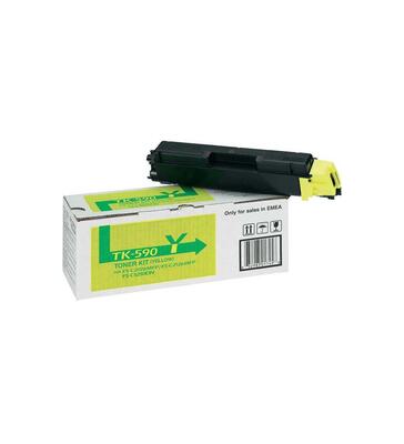 Kyocera TK-590Y (1T02KVANL0) Yellow Original Toner - FS-C2026 / C2126 