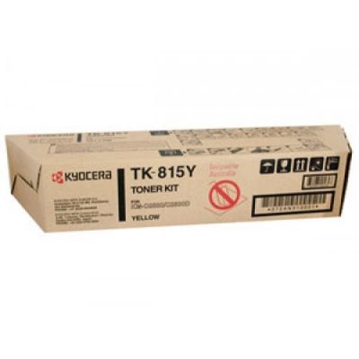 Kyocera TK-815Y (370AN310) Yellow Original Toner - KM-C2630 / C2630D - 1