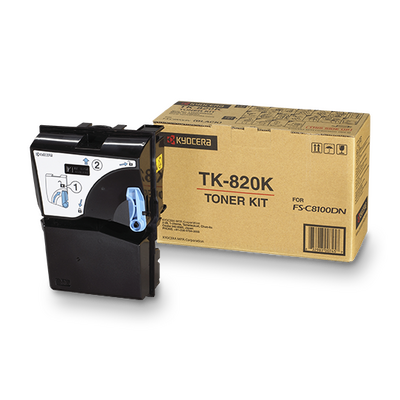 KYOCERA - Kyocera TK-820K Black Original Toner - FS-C8100