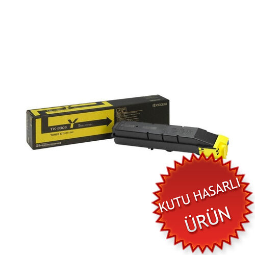 Kyocera TK-8305Y (1T02LKANL0) Yellow Original Toner - TasKalfa 3050Ci / 3051Ci (Damaged Box) - 1