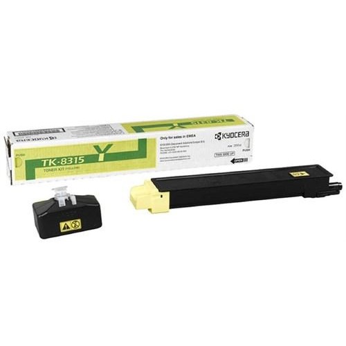 Kyocera TK-8315Y (1T02MVANL0) Yellow Original Toner - TasKalfa 2550Ci - 1