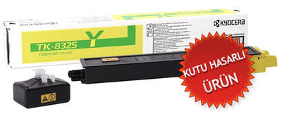 Kyocera TK-8325Y (1T02NPANL0) Yellow Original Toner - TasKalfa 2551ci (Damaged Box) 