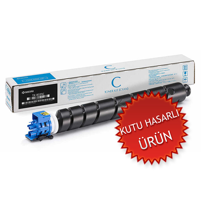 KYOCERA - Kyocera TK-8335C (1T02RLCNL0) Cyan Original Toner - TasKalfa 3252ci (Damaged Box)