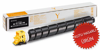 Kyocera TK-8345Y (1T02L7ANL0) Yellow Original Toner - TasKalfa 2552ci (Damaged Box) 