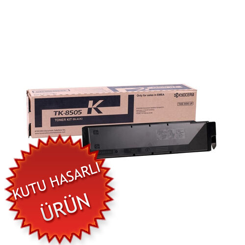 Kyocera TK-8505K (1T02LC0NL0) Black Original Toner - TasKalfa 4550Ci / 5550Ci (Damaged Box) - 1