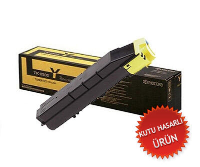 Kyocera TK-8505Y (1T02LCANL0) Yellow Original Toner - TasKalfa 4550Ci / 5550Ci (Damaged Box) 