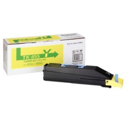 Kyocera TK-855Y (1T02H7AEU0) Yellow Original Toner - TasKalfa 400Ci / 500Ci 