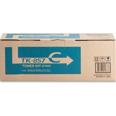 Kyocera TK-857C (1T02H7CUS0) Cyan Original Toner - TasKalfa 400Ci / 500Ci - 1