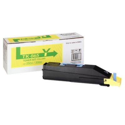 Kyocera TK-865Y (1T02JZAEU0) Yellow Original Toner - TasKalfa 250Ci - 1