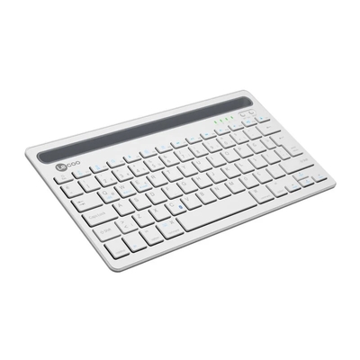 Lecoo BK100 Wireless Bluetooth Rechargeable Compatible with Multi-Device Turkish Q Keyboard White - Thumbnail