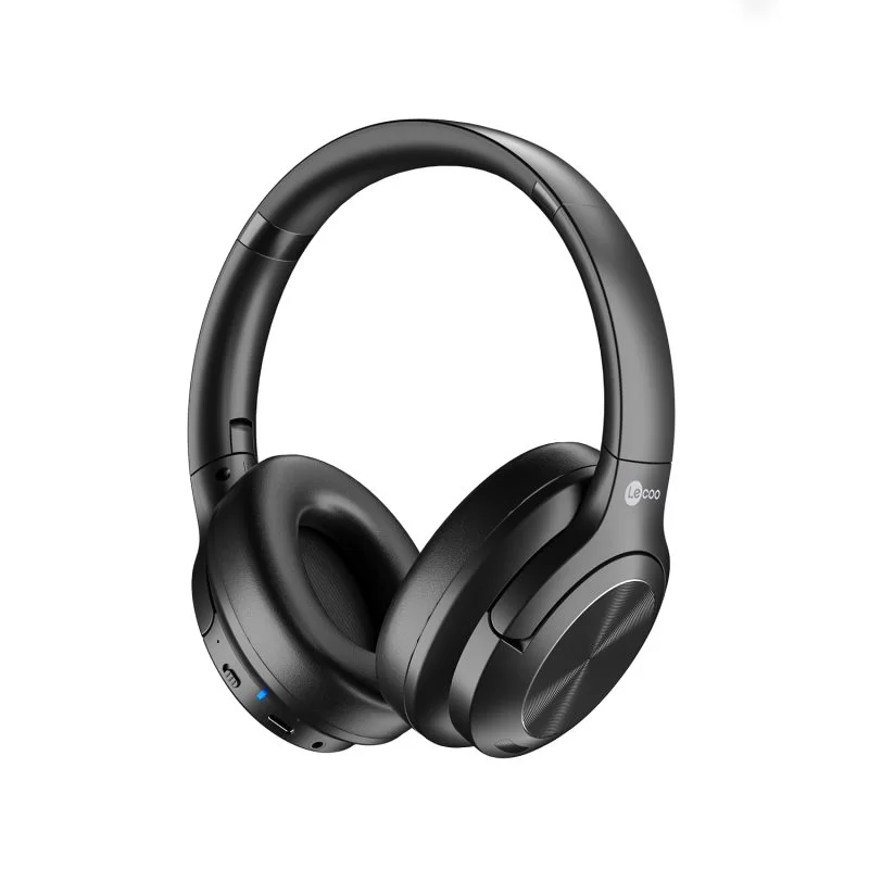 Lecoo ES208 Bluetooth 5.3 Wireless On-Ear Headphones with Microphone Black - 1