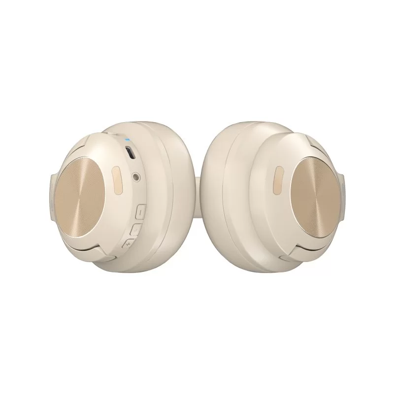 Lecoo ES208 Bluetooth 5.3 Wireless On-Ear Headphones with Microphone Cream - 2