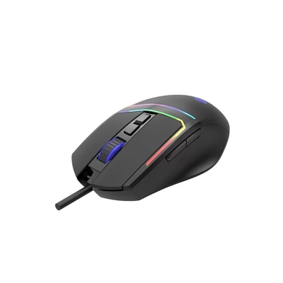 Lecoo MS106 Wired RGB LED Backlit 3200DPI 7-Button Gaming Mouse Black - Thumbnail