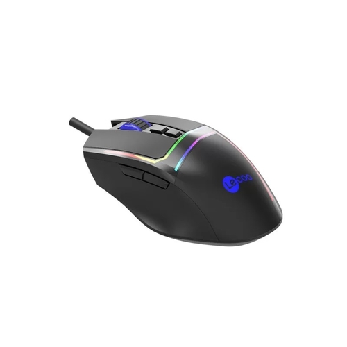 Lecoo MS106 Wired RGB LED Backlit 3200DPI 7-Button Gaming Mouse Black