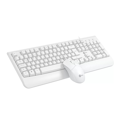 Lenovo Lecoo CM105 USB Wired White Turkish Q Keyboard & Mouse Set