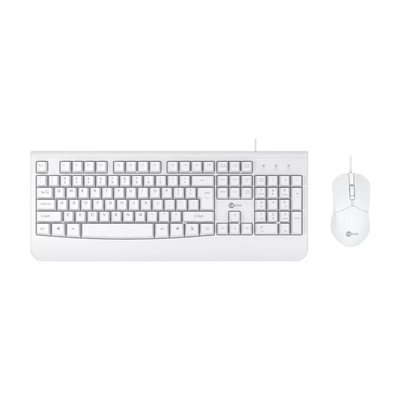 Lenovo Lecoo CM105 USB Wired White Turkish Q Keyboard & Mouse Set - 1