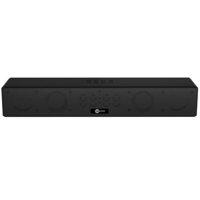 Lenovo Lecoo DS103 RGB Bluetooth Stereo + Clock/Alarm 10W Black Soundbar Speaker - 1