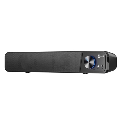 Lenovo Lecoo DS111 Kablolu (USB + 3.5mm Jack Girişli) Stereo 6W Soundbar Taşınabilir Siyah Hoparlör - 1