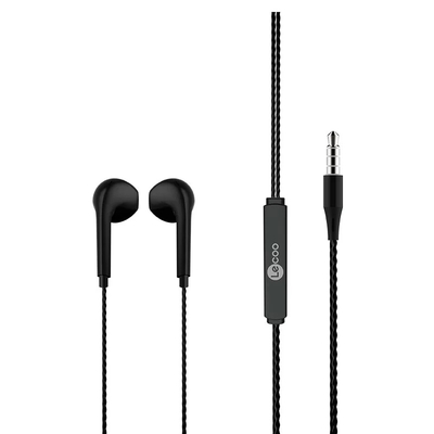 Lenovo Lecoo EH104B 3.5mm Jack Black In-Ear Headphone with Mic - 3